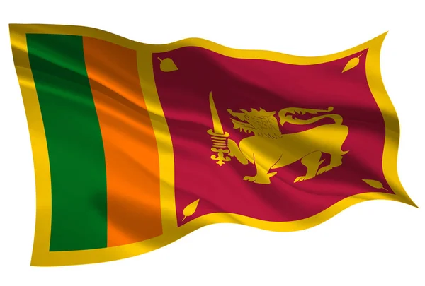 Ícone Bandeira Nacional Sri Lanka — Vetor de Stock