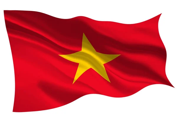 Symbol Der Vietnamesischen Nationalflagge — Stockvektor