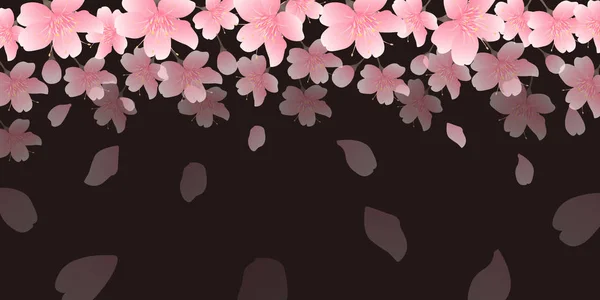 Kirschblüten Blumen Frühling Hintergrund — Stockvektor