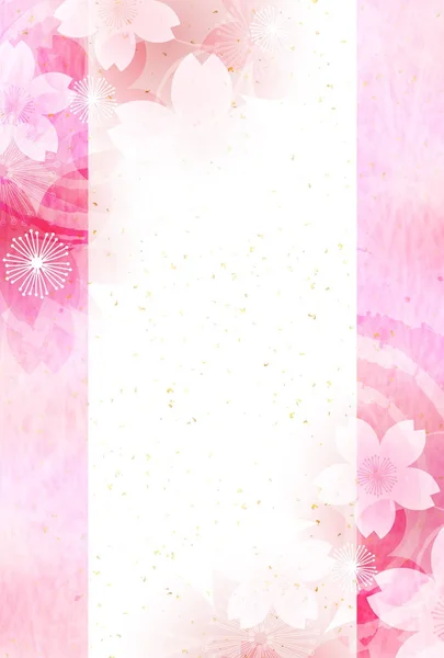 Cherry Blossoms Flowers Spring Background — Stock Vector