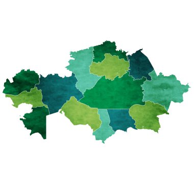 Kazakistan dünya harita ülke simgesi