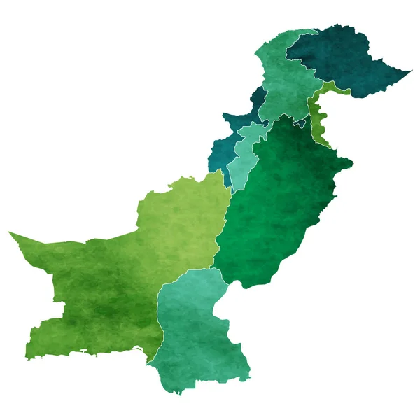 Paquistão Mapa Mundo Ícone País — Vetor de Stock
