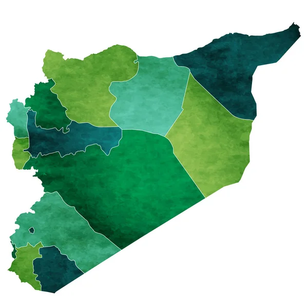 シリア世界地図国アイコン — ストックベクタ