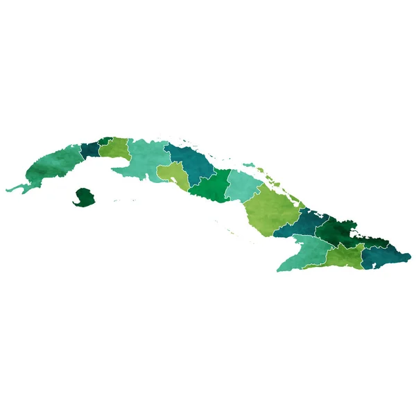 Cuba Wereld Land Kaartpictogram — Stockvector