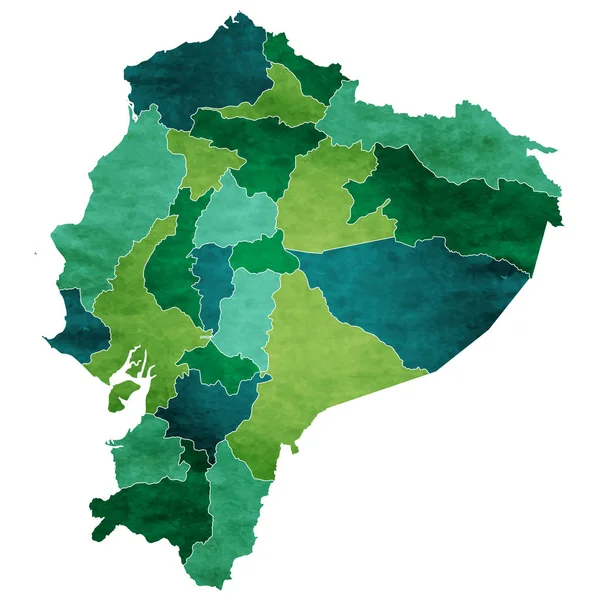 Ecuador Mapa Del Mundo Icono Del País — Vector de stock