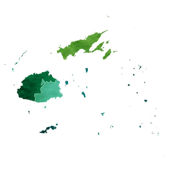 フィジー世界地図国アイコン — ストックベクタ