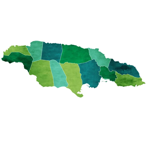 Jamaica Wereld Land Kaartpictogram — Stockvector