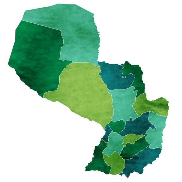 パラグアイ世界地図国アイコン — ストックベクタ