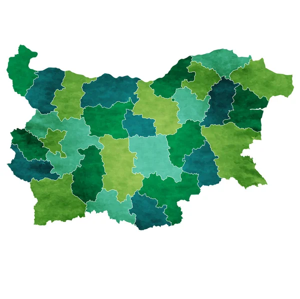 Bulharsko Svět Mapa Země Ikona — Stockový vektor