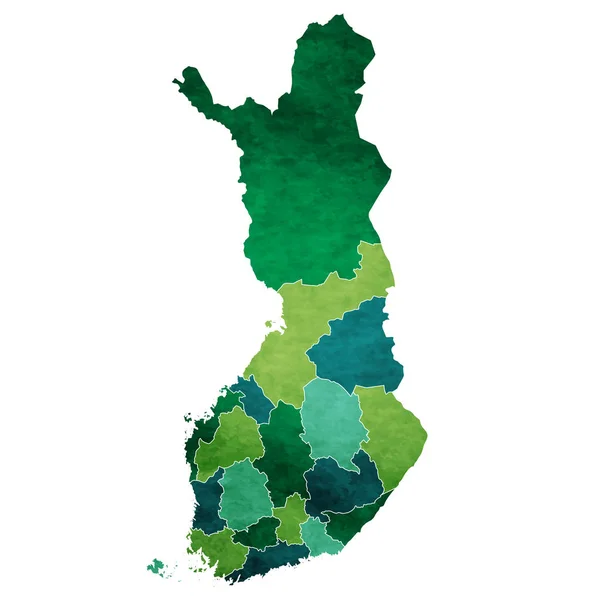 Ikonę Kraju Mapy Świata Finlandia — Wektor stockowy