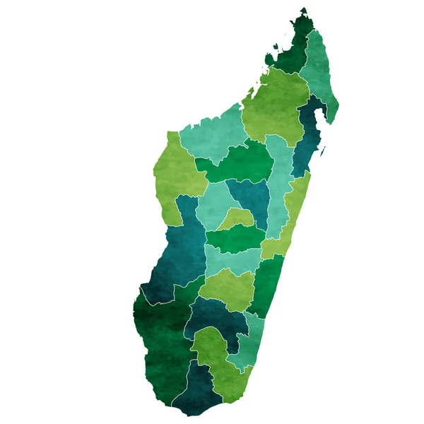 Madagaskar Świata Mapę Kraju Ikona — Wektor stockowy
