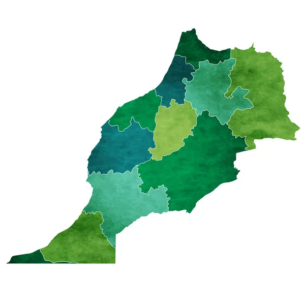 Świecie Maroko Mapa Kraju Ikona — Wektor stockowy