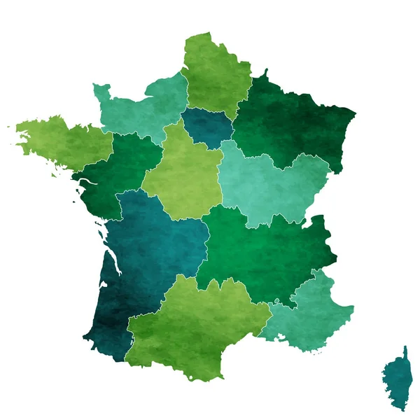 Francia Mappa Del Mondo Paese Icona — Vettoriale Stock