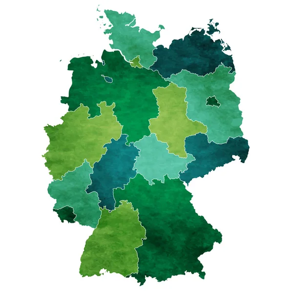 Alemanha Mapa Mundo País Ícone — Vetor de Stock