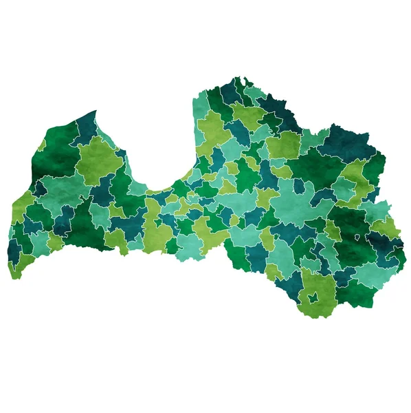 Lettonie Carte Monde Icône Pays — Image vectorielle