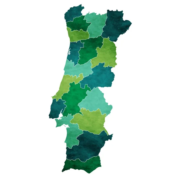 Portugal Världen Karta Land Ikon — Stock vektor