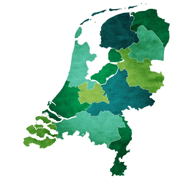 オランダ世界地図国アイコン — ストックベクタ