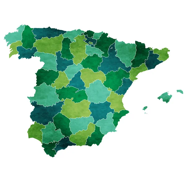 Ikonę Kraju Mapy Świata Hiszpania — Wektor stockowy