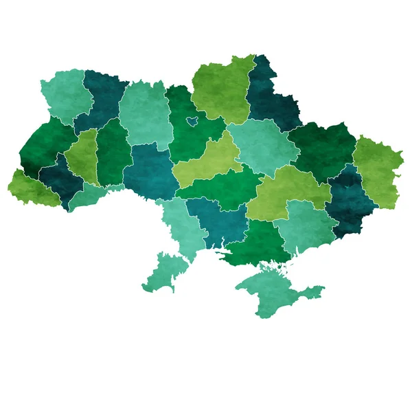 Ucrania Mapa Del Mundo Icono Del País — Archivo Imágenes Vectoriales