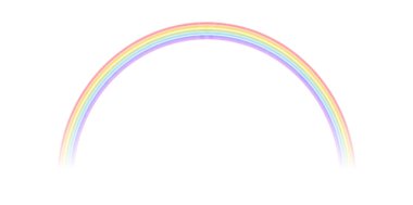 Gökkuşağı renkli yaz simgesi