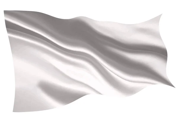 Flagge Schlichtes Weißes Symbol — Stockvektor