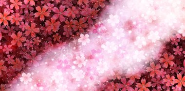 Kiraz çiçekleri Japon kağıt arka plan bahar