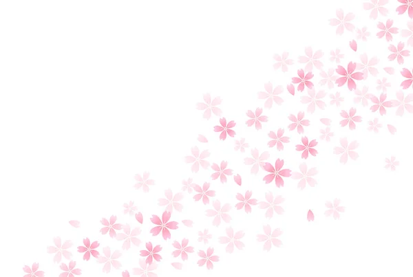 Cherry Blossoms Våren Japanskt Papper Bakgrund — Stock vektor