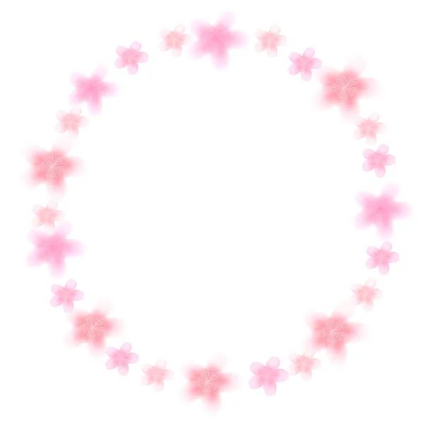 Cherry Blossom Jaro Rámu Frame Ikona — Stockový vektor