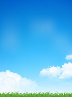 Sky Çayır manzara arka plan