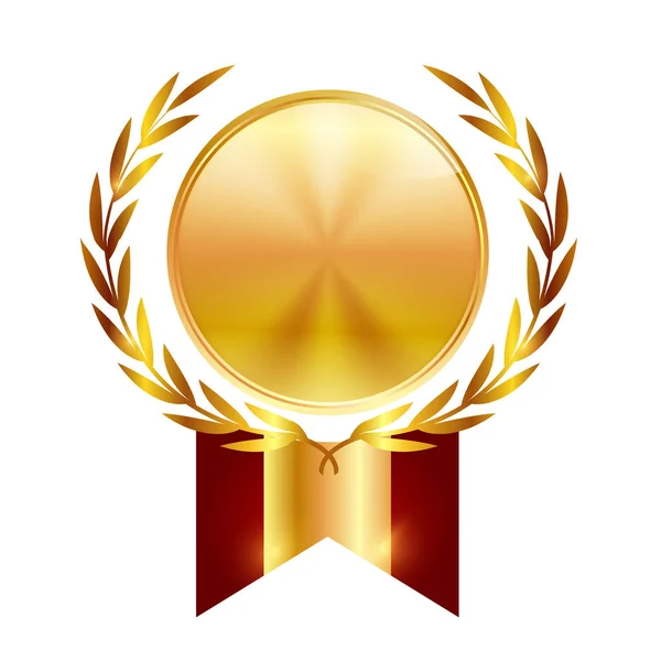 Medal Laurel Leaf Icon — Stock Vector