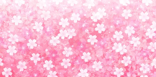 Cherry Blossoms Voorjaar Bloem Achtergrond — Stockvector