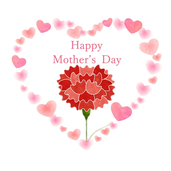 Εικονίδιο Λουλούδι Γαρύφαλλο Ημέρα Της Μητέρας — Διανυσματικό Αρχείο