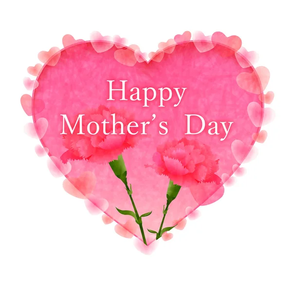 Karanfil Anneler Günü Çiçek Simgesi — Stok Vektör