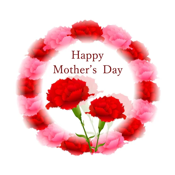 Cravo Dia Das Mães Ícone Flor —  Vetores de Stock