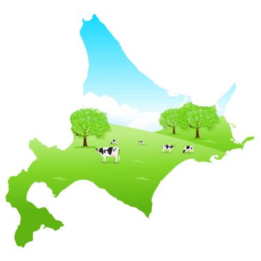 Hokkaido sığır harita Ranch