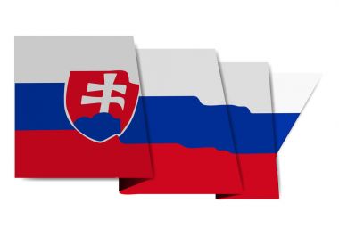 Slovakya ulusal bayrak dünya simgesi