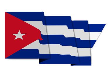 Küba ulusal bayrak dünya simgesi