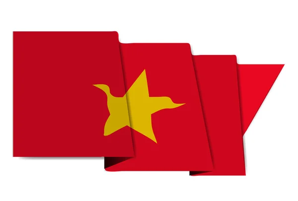 Vietnam Bandera Nacional Icono Del Mundo — Vector de stock