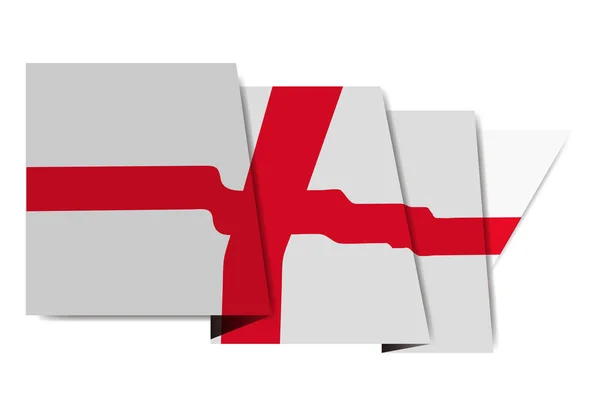 Всемирная Икона Английского Национального Флага — стоковый вектор