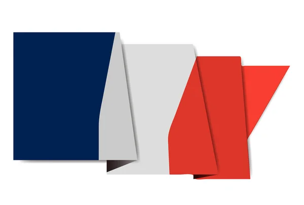 France Drapeau National Icône Monde — Image vectorielle