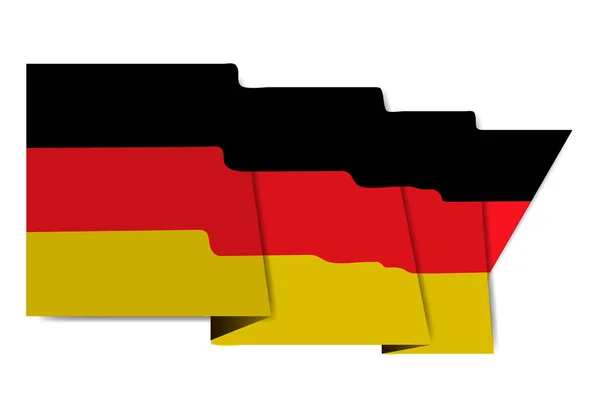 Germania Bandiera Nazionale World Icon — Vettoriale Stock