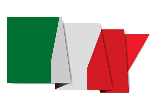 Italië Nationale Vlag Wereld Pictogram — Stockvector