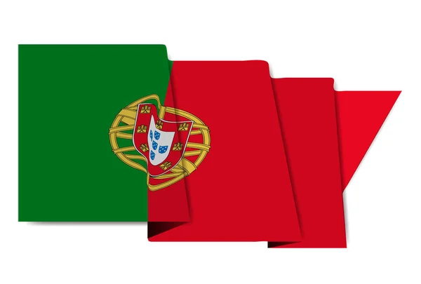 Portugal Bandera Nacional Icono Del Mundo — Archivo Imágenes Vectoriales