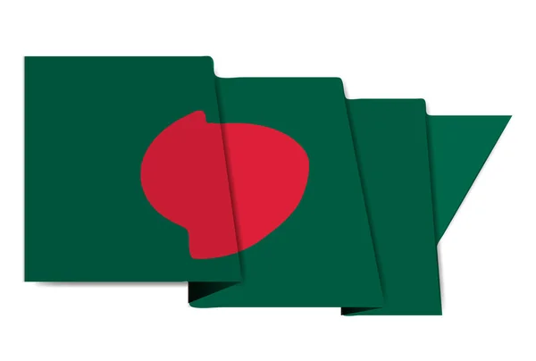 Εθνική Σημαία Του Μπανγκλαντές Εικονίδιο Κόσμο — Διανυσματικό Αρχείο