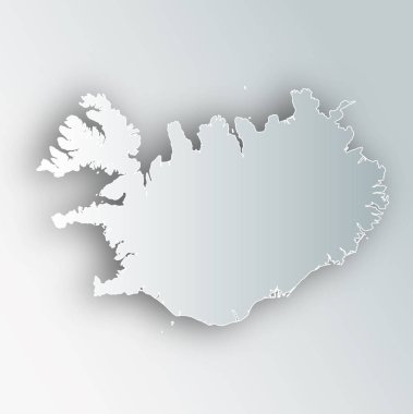 İzlanda harita Çerçevesi simgesi