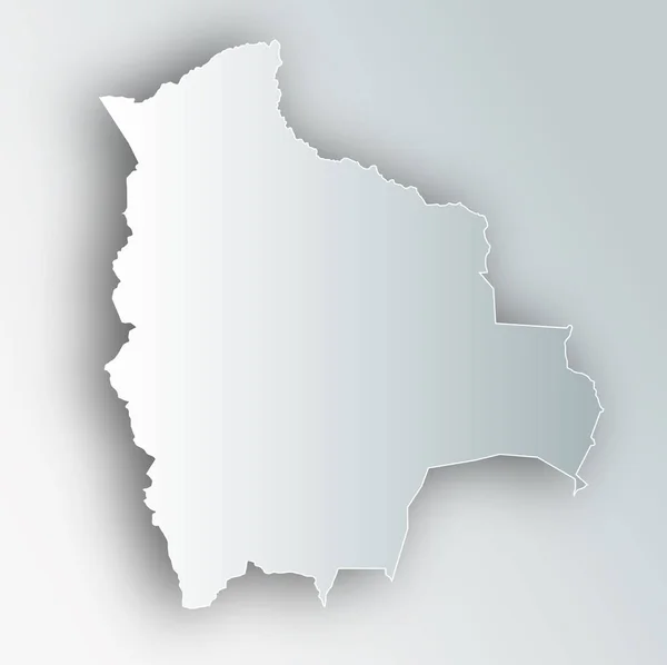 ボリビア地図フレーム アイコン — ストックベクタ