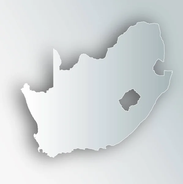 Zuid Afrika Kaartpictogram Frame — Stockvector