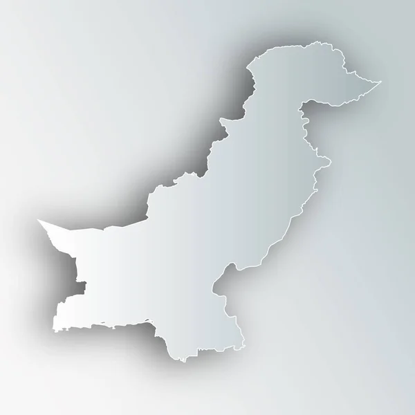 Pakistan Map Frame Icon — Stock Vector