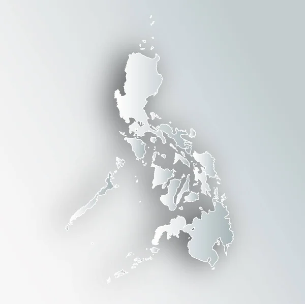 Mapa Filipinas Icono Marco — Vector de stock