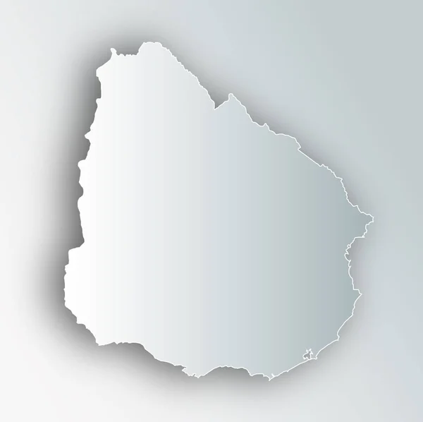 乌拉圭地图框架图标 — 图库矢量图片
